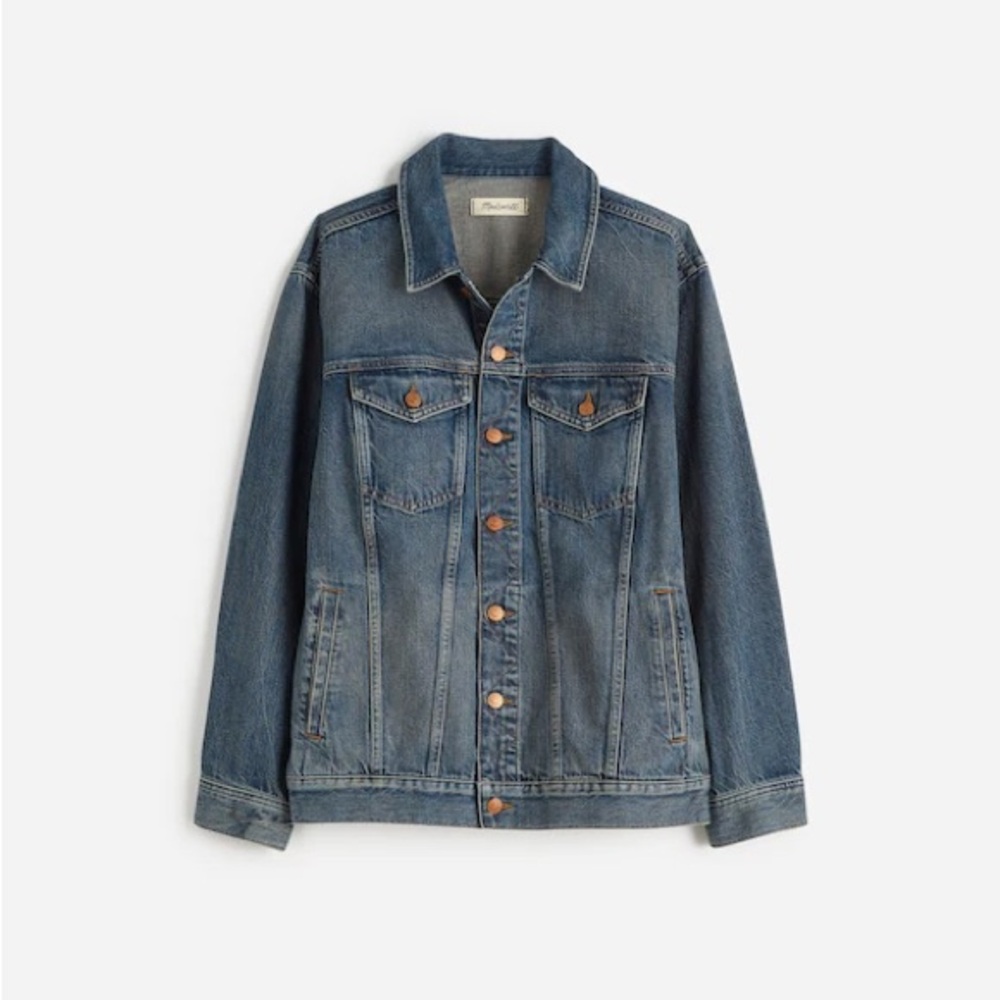 NWT Madewell button front denim jacket in charleston wash